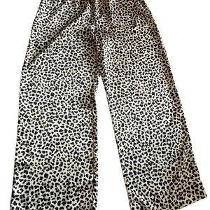 A New Day Leopard Print Satin Pants